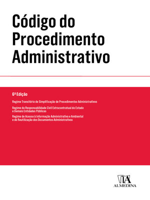 cover image of Código do Procedimento Administrativo--6º Edição